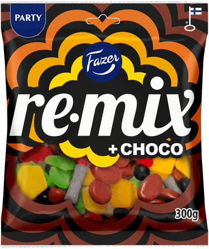 Fazer Remix Choco糖果袋 300g|Fazer Remix Choco karkkipussi 300g
