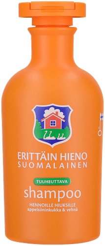 Erittäin Hieno Suomalainen tuuheuttava shampoo Appelsiininkukka & Vehnä 300ml