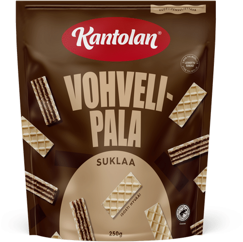 Kantolan 巧克力华夫饼块 250g|Kantolan Vohvelipala suklaa 250g