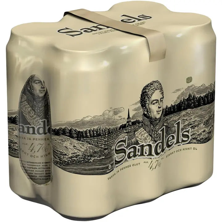 6 x Sandels 4,7% olut 0,5 l tlk kutiste|Sandels 6 x Sandels 4.7% 饮料,每瓶 0.5 升