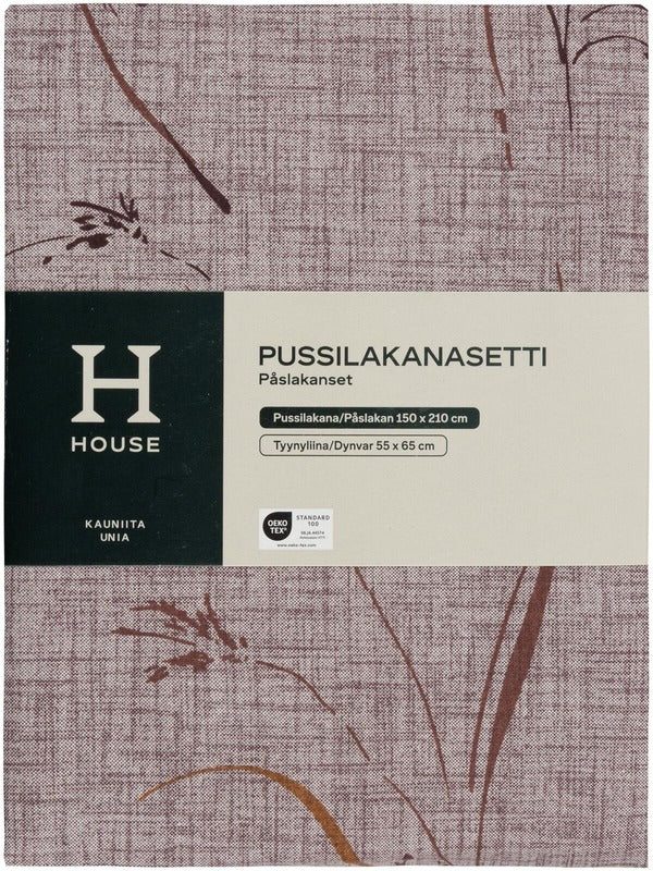 House Melange Flower被套套装 150x210厘米 锦葵色