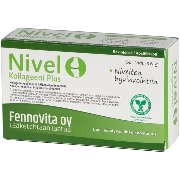 Fennovita Nivel kollageeni Plus 60 kaps./86 g-Fennovita Nivel 胶原蛋白Plus 60粒/86克