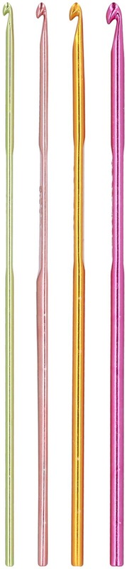 Novita 钩针4支装 规格2.5-3-3.5-4毫米|Novita Virkkuukoukut 4kpl koot 2,5-3-3,5-4 mm