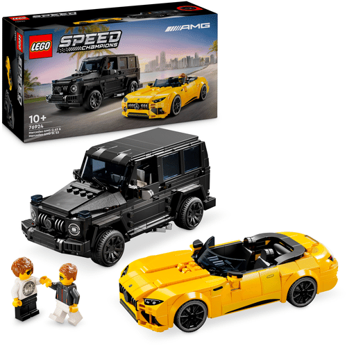 LEGO Speed Champions 乐高®速度冠军76924梅赛德斯-AMG G 63与梅赛德斯-AMG SL 63