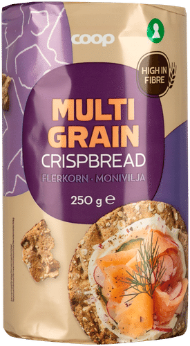 Coop 全麦多谷物脆面包 250 g|Coop täysjyväinen moniviljanäkkileipä 250 g