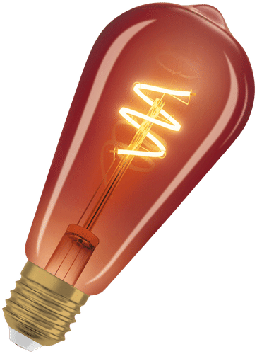 OSRAM LED装饰灯泡 Edison 3W E27 铜色螺旋灯丝 可调光