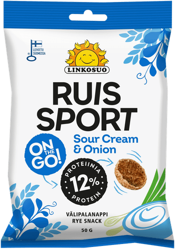 Linkosuo Ruis Sport Sour cream & Onion 50g|Linkosuo 黑麦运动酸奶油洋葱味 50g