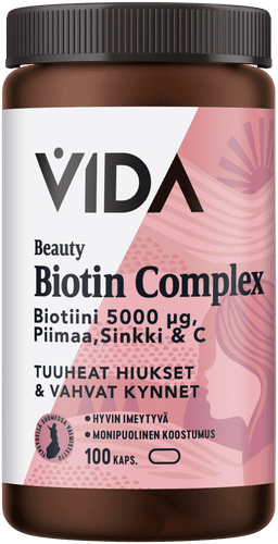 Vida Beauty Biotin Complex 膳食补充剂 100粒胶囊 40 g