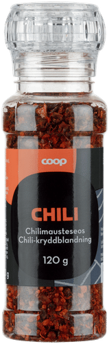 Coop 辣椒调味研磨器 120克 辣椒|Coop Chilimaustemylly 120g Chili