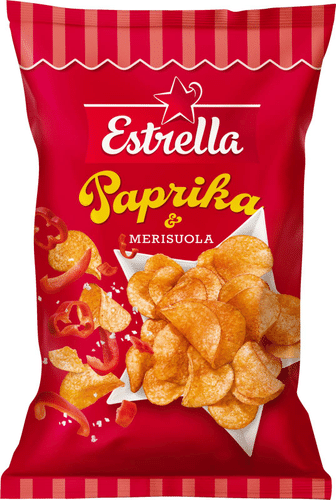 Estrella 辣椒粉与海盐薯片 275g