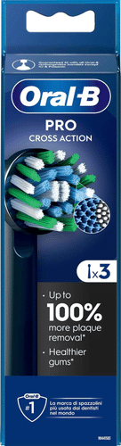 Oral-B PRO Cross Action 黑色 3支替换刷头