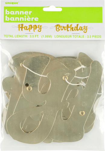 Ilmapallokeskus 生日快乐带金色 1,07 m