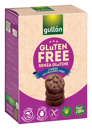 Gullón 无麸质巧克力豆曲奇 200克|Gullón Cookies suklaahipuilla 200g Gluteeniton