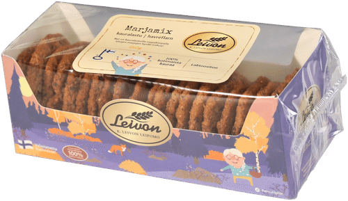 Leivon Leipomo 燕麦脆片浆果混合250克饼干|Leivon Kauralastu marjamix 250g pikkuleipä