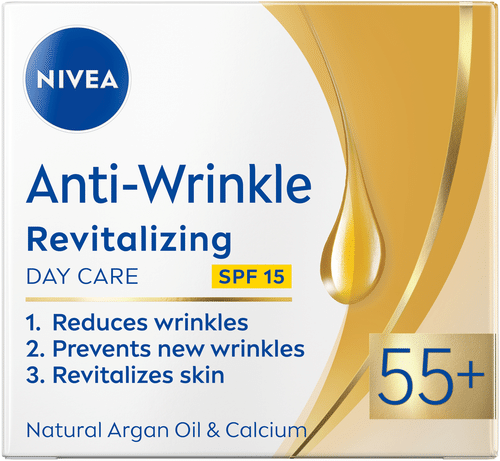 NIVEA 50ml Anti-Wrinkle + Revitalizing Day Care 55+ -päivävoide
