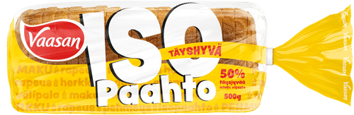 Vaasan ISOpaahto Täyshyvä 500g paahtoleipä|Vaasan ISOpaahto全谷物 500克 吐司面包