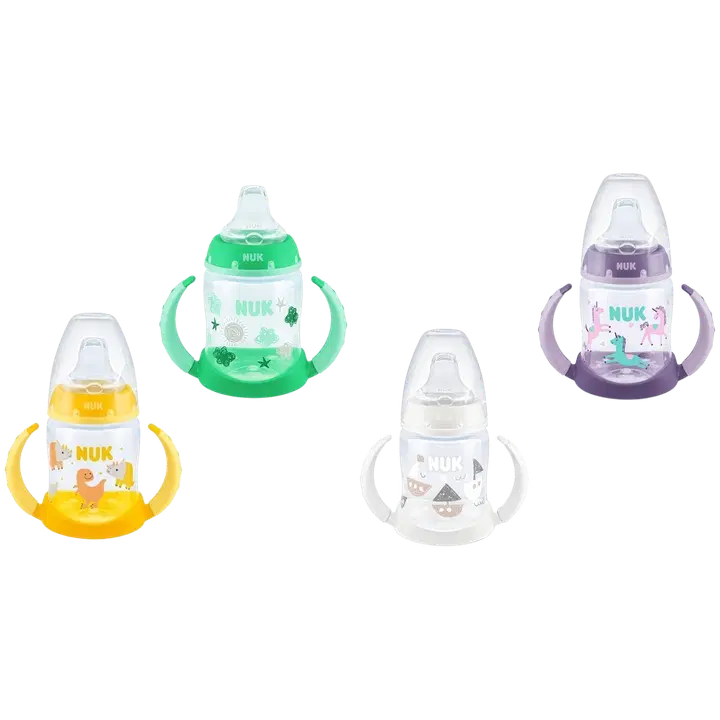 NUK FC Nokkapullo temp control 150ml silikoni 6-18kk|NUK FC 喷嘴控温瓶 150ml 硅胶 6-18 个月