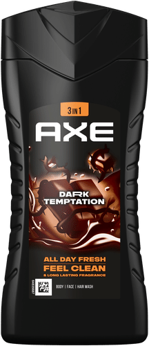 AXE 沐浴露,带来全天清新感,Dark Temptation 12小时 irresistible 香型 250 ml