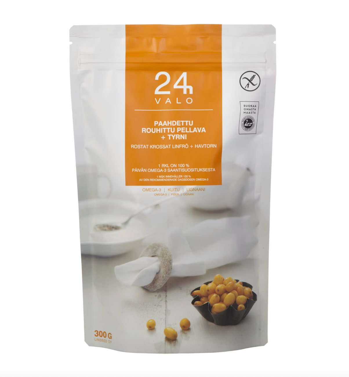 Valo24h天然亚麻籽沙棘浆果粉300g