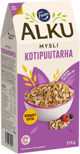 Fazer Alku Kotipuutarhamysli 375 g|Fazer Alku 家庭果园麦片 375 g