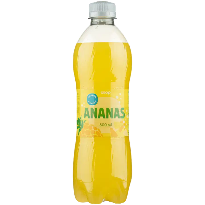 Coop ananas virvoitusjuoma sokeriton 0,5l|Coop 无糖菠萝软饮料 0,5l
