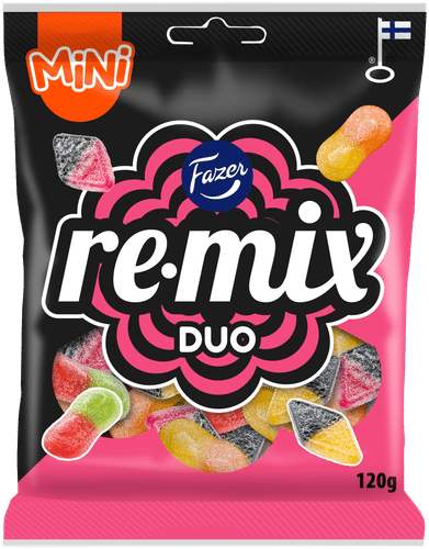 Fazer Remix Mini Duo 糖果袋 120g|Fazer Remix Mini Duo karkkipussi 120g