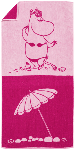 Moomin Arabia 姆明浴巾 70x140 小美 粉红 GOTS
