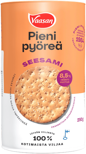 Vaasan 小圆片 芝麻 250克 小麦脆饼|VAASAN PIENI PYÖREÄ Seesami 250 g vehnänäkkileipä