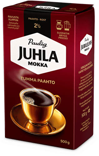 Juhla Mokka Paulig Juhla 摩卡深度烘焙咖啡过滤研磨 500g