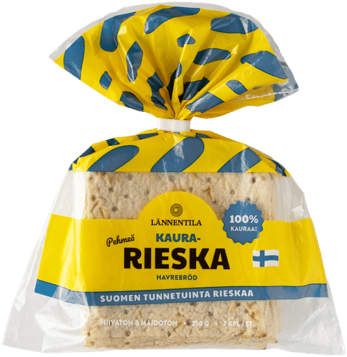 Lännentila 烘焙坊燕麦薄饼 7片装 250g|Lännentilan Leipomon kaurarieskaset 7 kpl 250g