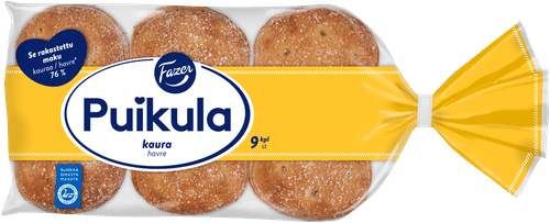 Fazer Puikula Kaura 9kpl 550g, kauraleipä|Fazer Puikula 燕麦面包 9片 550g