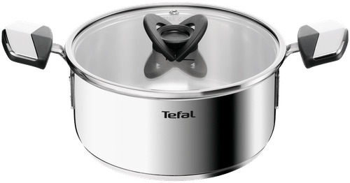 Tefal Emotion Plus pinnoittamaton teräskattila 20 cm + kansi E3284444