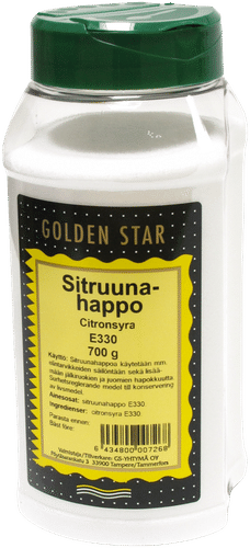 Golden Star Sitruunahappo E330 700g|Golden Star 柠檬酸 E330 700g