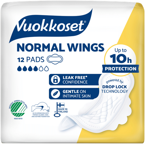 Vuokkoset Normal Wings 超薄护垫 12件
