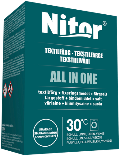 Nitor Tekstiiliväri All in one 230g smaragdi