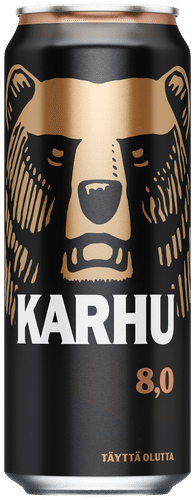 Karhu Lager olut 8,0 til-% tölkki 0,5 L
