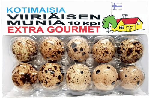 Kotimaisia viiriäisen munia 10kpl 120g
