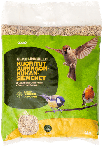 Coop kuoritut auringonkukansiemenet ulkolinnuille 2 kg