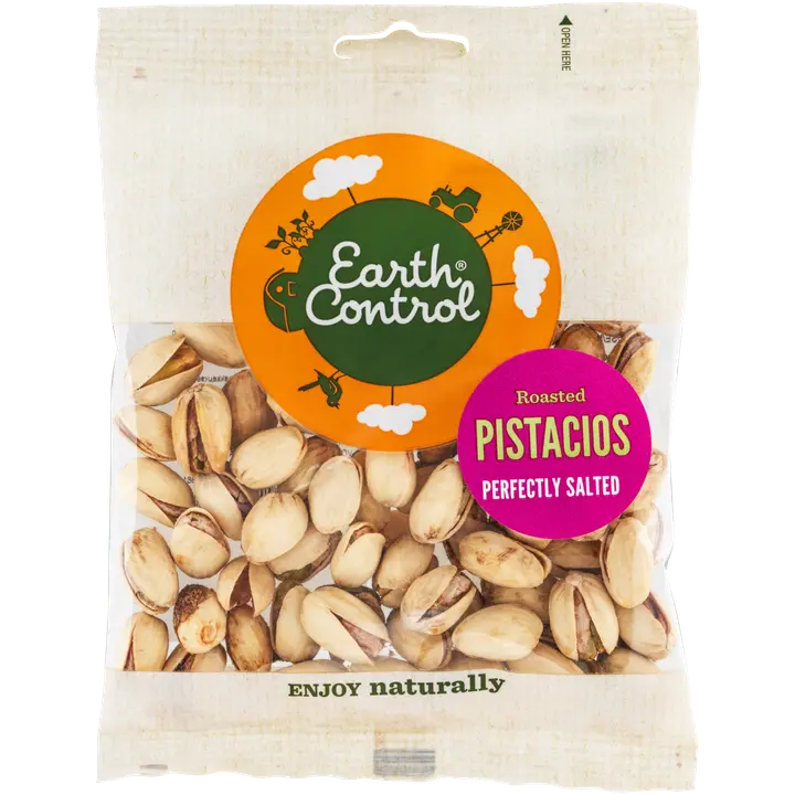 Earth Control Paahdetut ja suolatut pistaasipähkinät 80g-Earth Control 烤咸开心果 80g