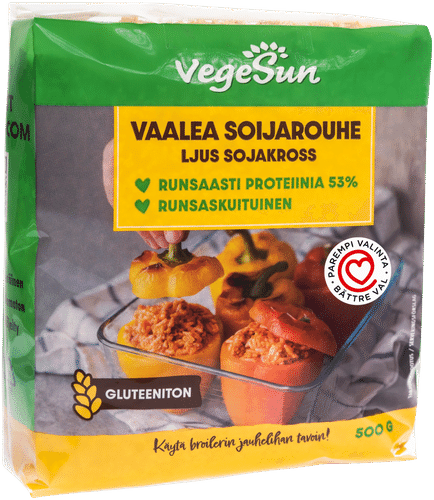 VegeSun Vaalea soijarouhe 500g|VegeSun 淡色大豆碎粒 500g