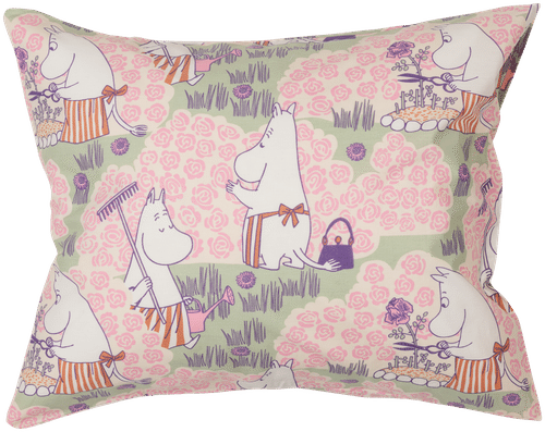 Moomin Arabia 姆明枕套 50x60cm 玫瑰园 GOTS
