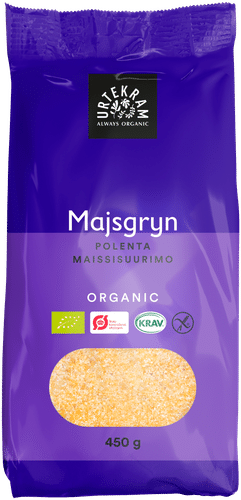 URTEKRAM Luomu Gluteeniton Maissisuurimo 450g|Urtekram 有机无麸质玉米粗粉 450g