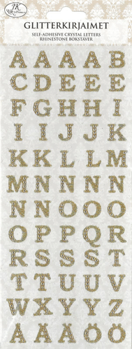 J.K. Primeco 亮片字母贴纸 金色