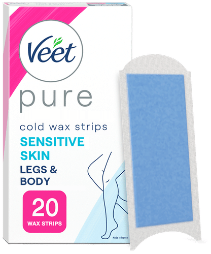 Veet Pure Kylmävahaliuskat Jalat Herkkä iho20kpl