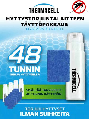 Thermacell hyttystorjuntalaitteen täyttöpakkaus R-4 48h