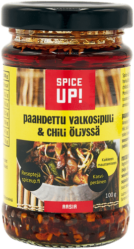 Spice Up! 烤蒜与辣椒油浸 100g|Spice Up! Paahdettu valkosipuli & chili öljyssä 100g