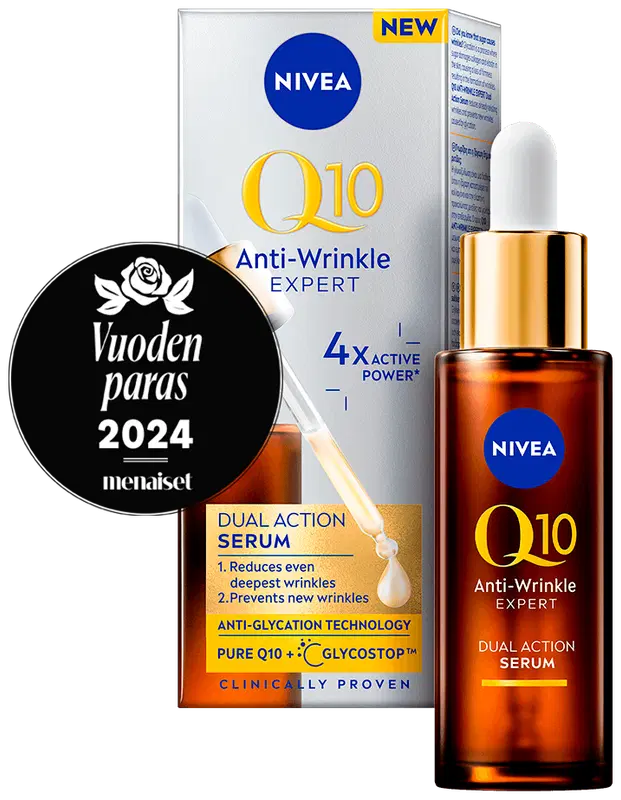 NIVEA 30ml Q10 抗皱专家双重作用精华液|NIVEA 30ml Q10 Anti-Wrinkle Expert Dual Action -kasvoseerumi