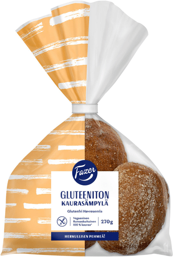 Fazer 无麸质燕麦小圆面包 3块 270g|Fazer Gluteeniton Kaurasämpylä 3kpl 270g