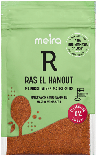 Meira 拉丝哈努特香料混合物,无添加盐 25g|Meira Ras El Hanout mausteseos ei lisättyä suolaa 25g