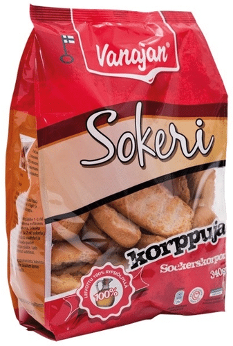 Vanajan Keksit 瓦纳扬糖脆饼 340g|Vanajan Sokerikorppu 340g